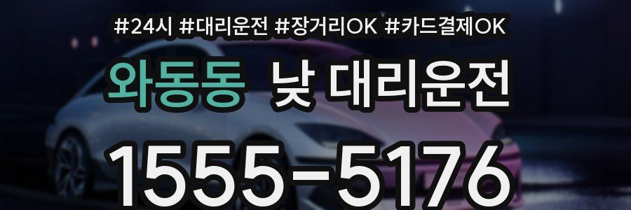 와동동 낮 대리운전