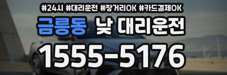 금릉동 낮 대리운전