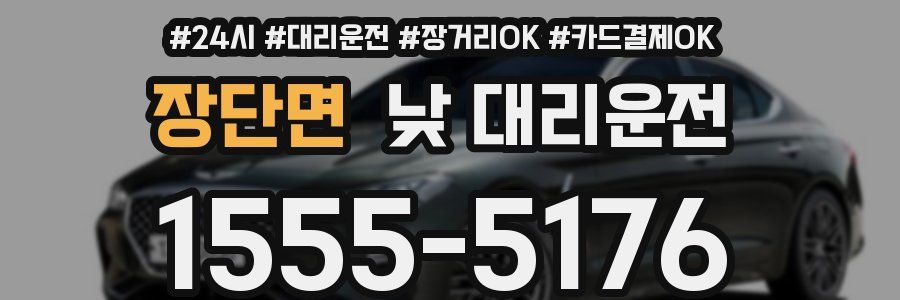 장단면 낮 대리운전