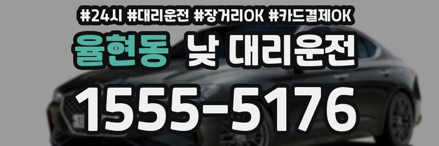 율현동 낮 대리운전