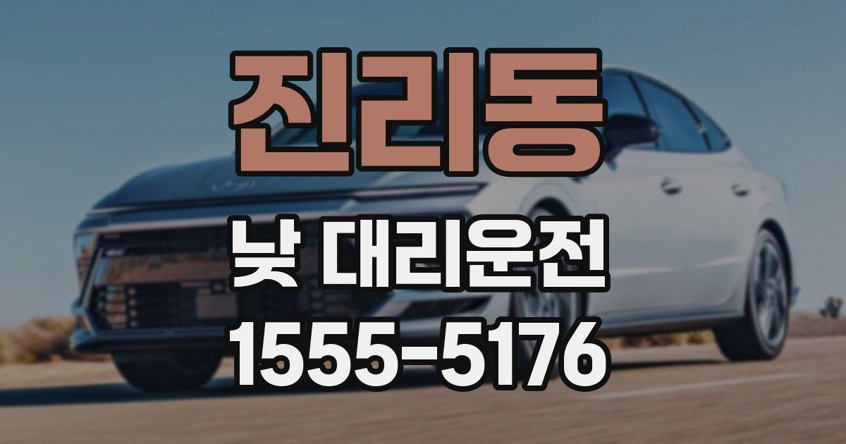 진리동 낮 대리운전