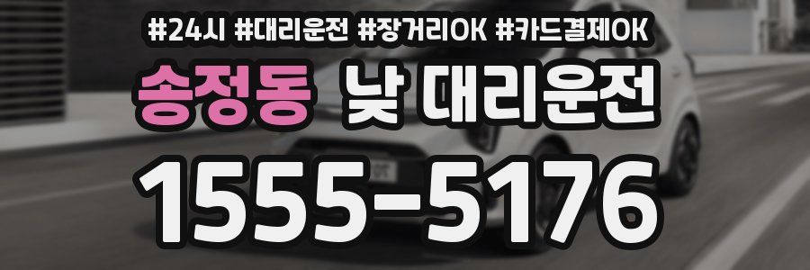 송정동 낮 대리운전