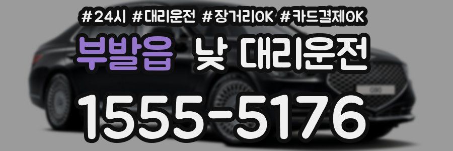 부발읍 낮 대리운전