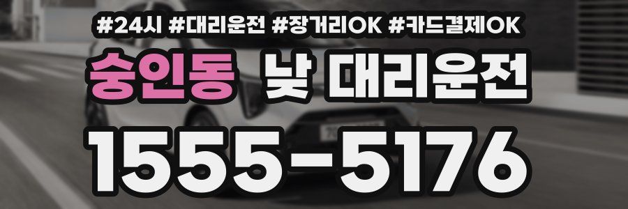 숭인동 낮 대리운전