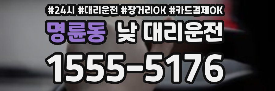 명륜동 낮 대리운전