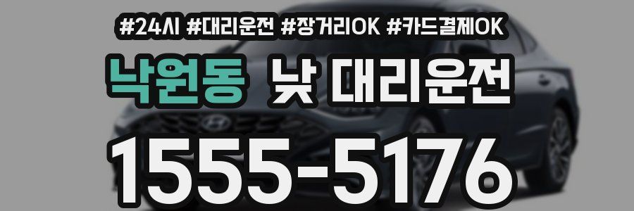 낙원동 낮 대리운전
