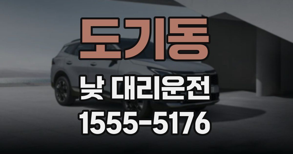 도기동 낮 대리운전