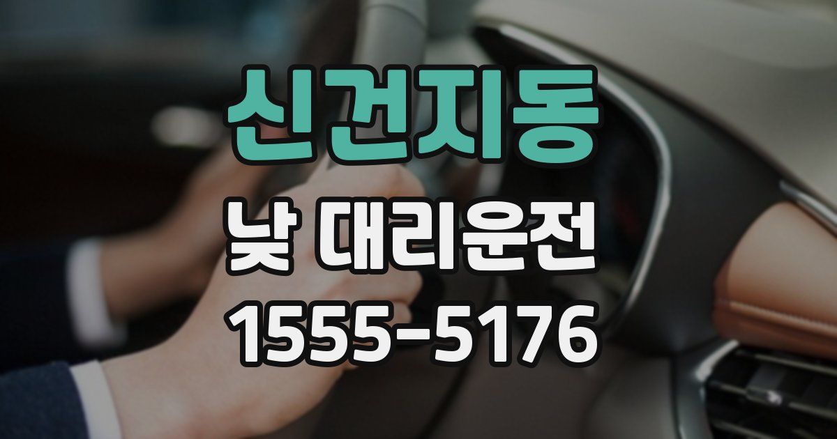 신건지동 낮 대리운전
