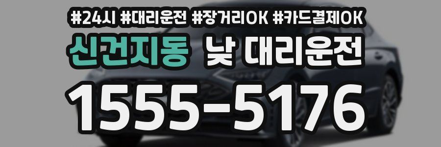 신건지동 낮 대리운전