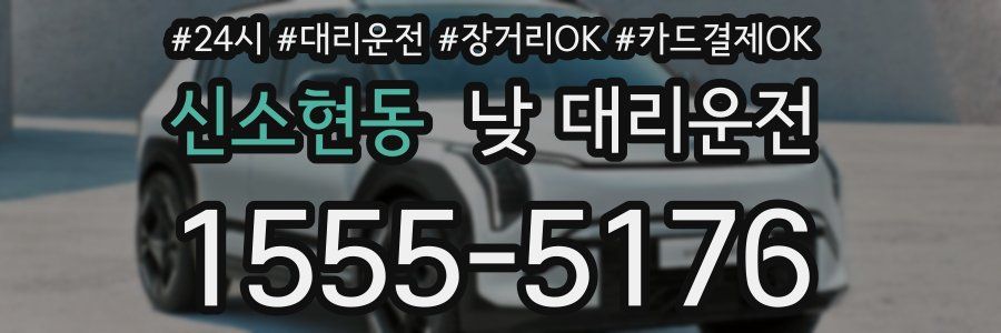신소현동 낮 대리운전