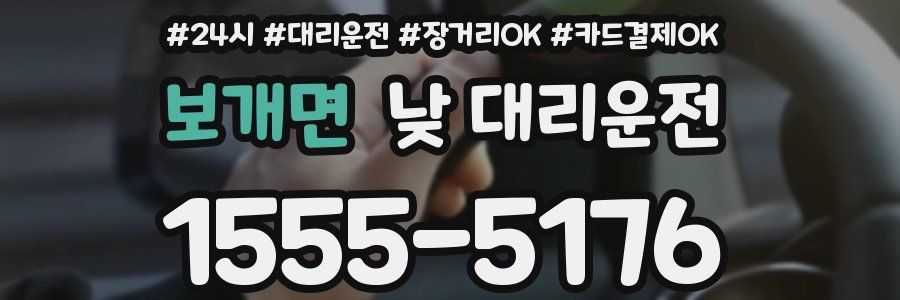 보개면 낮 대리운전