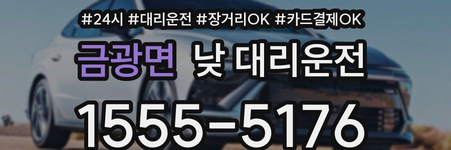 금광면 낮 대리운전