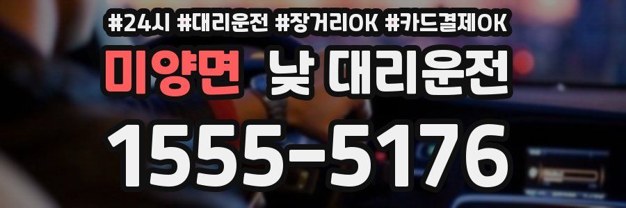 미양면 낮 대리운전