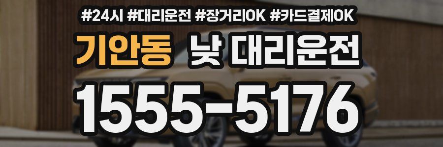 기안동 낮 대리운전