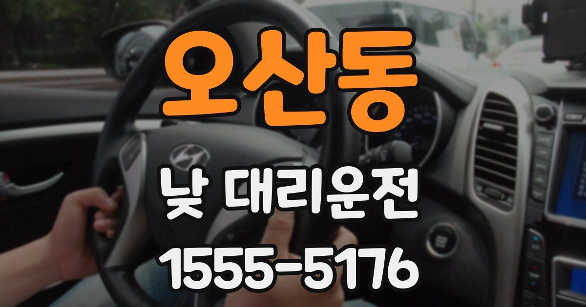 오산동 낮 대리운전