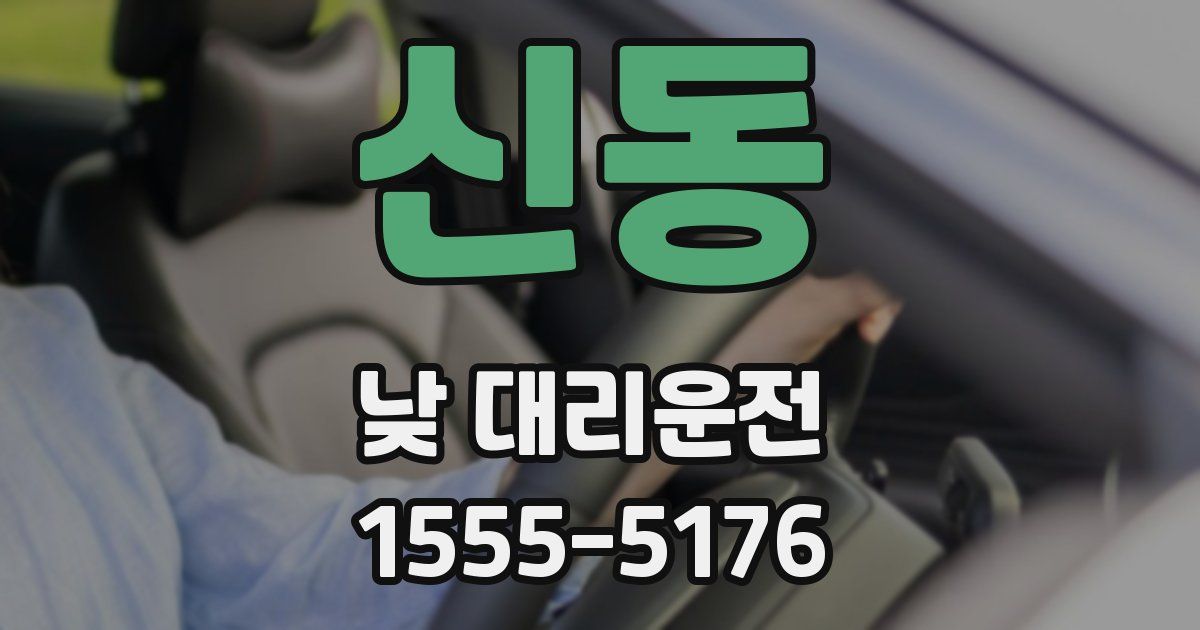 신동 낮 대리운전