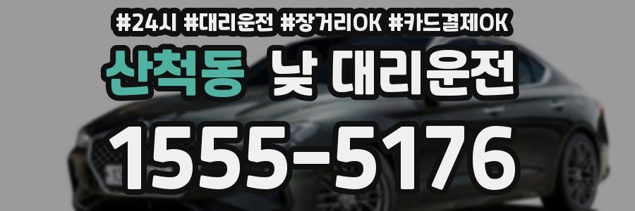 산척동 낮 대리운전