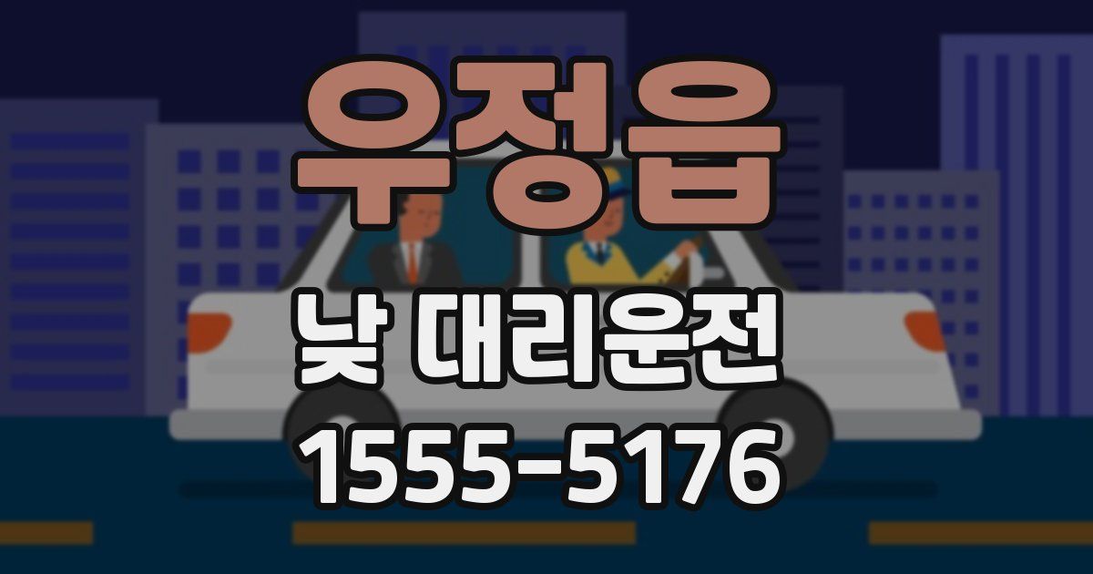 우정읍 낮 대리운전