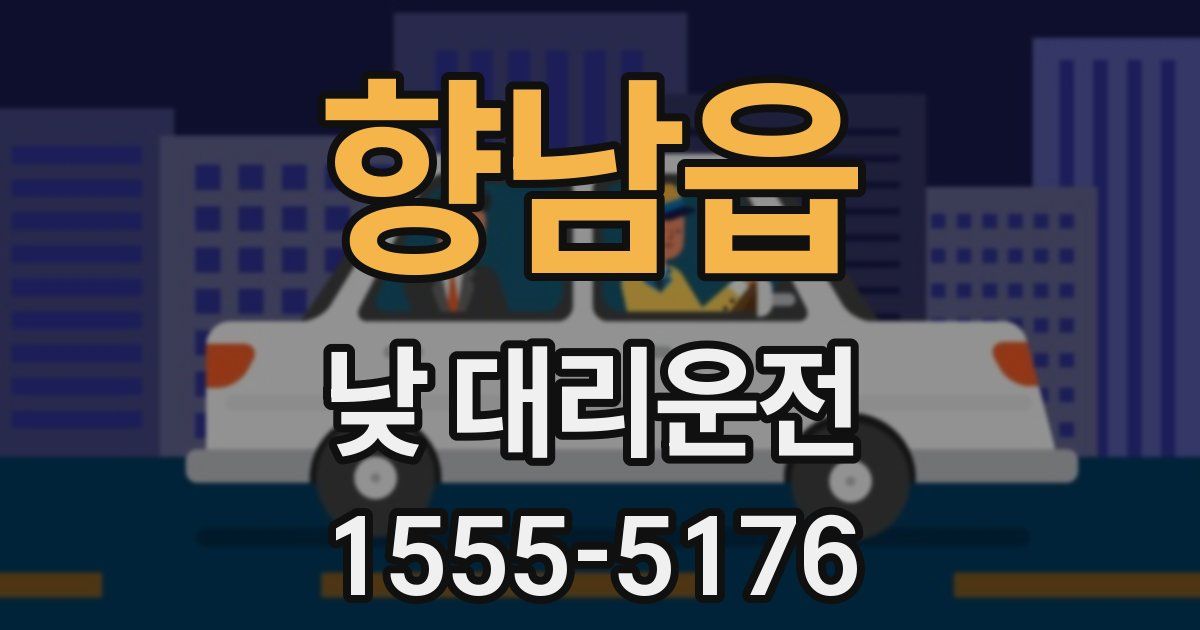 향남읍 낮 대리운전