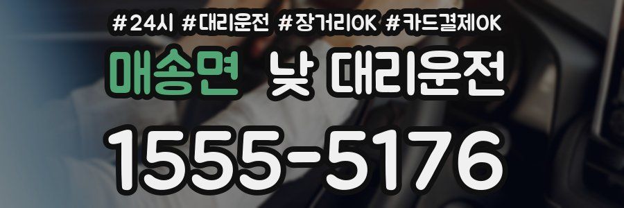 매송면 낮 대리운전