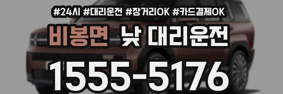 비봉면 낮 대리운전