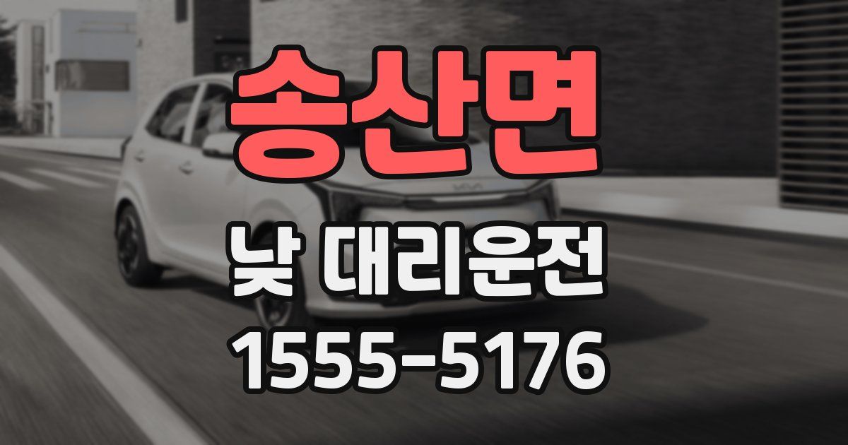 송산면 낮 대리운전