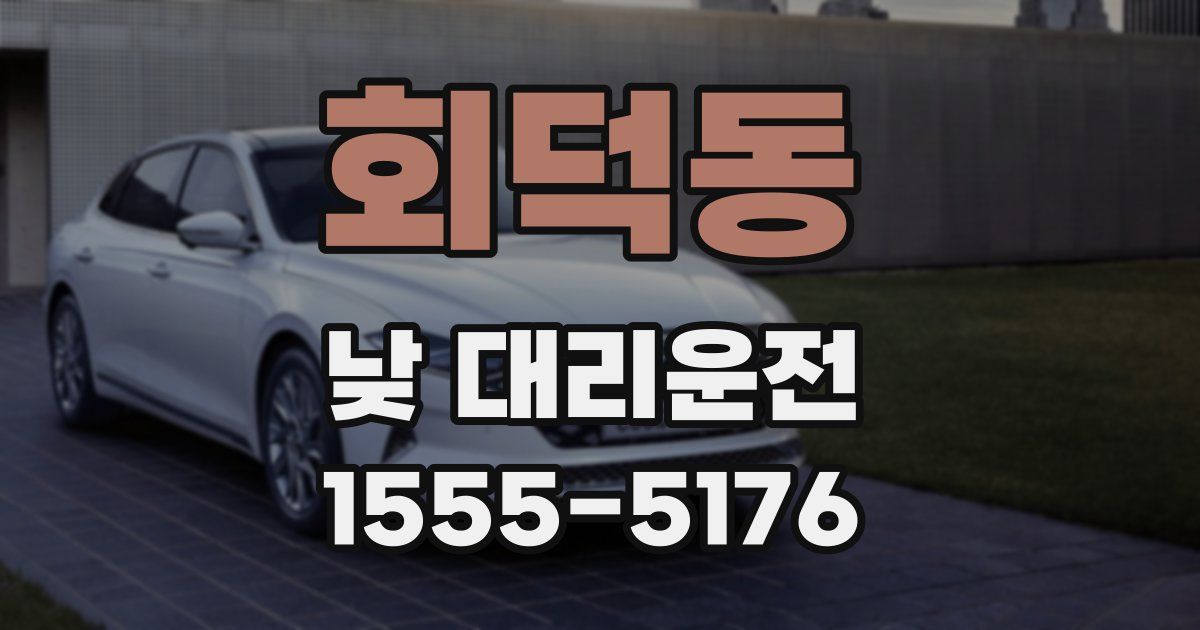 회덕동 낮 대리운전