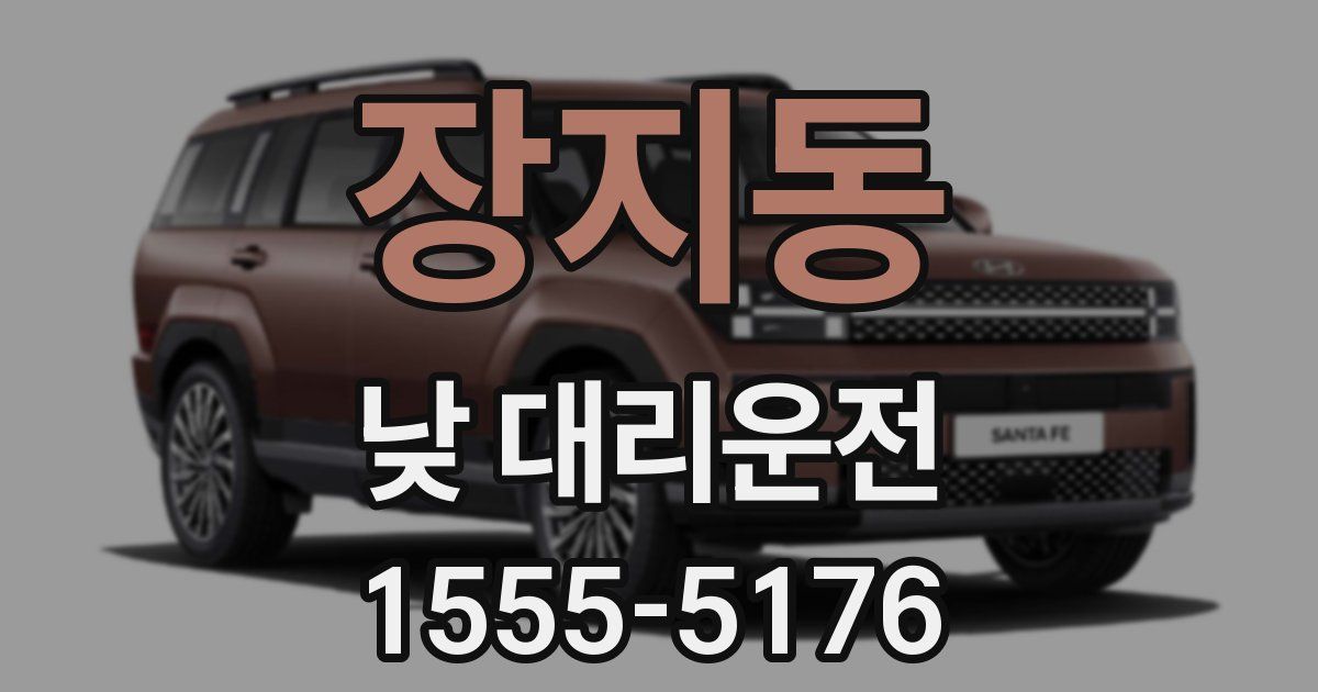장지동 낮 대리운전