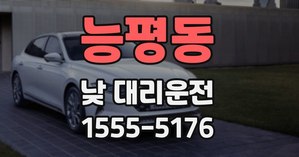 능평동 낮 대리운전