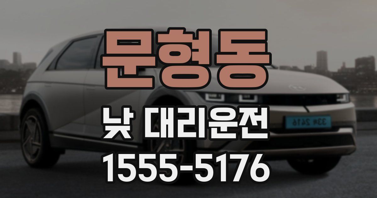 문형동 낮 대리운전