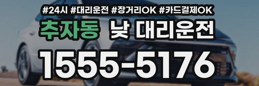 추자동 낮 대리운전