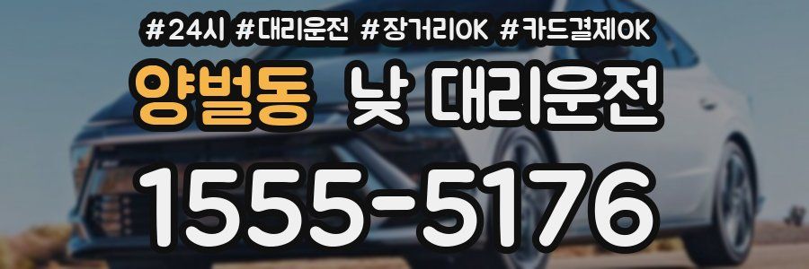 양벌동 낮 대리운전