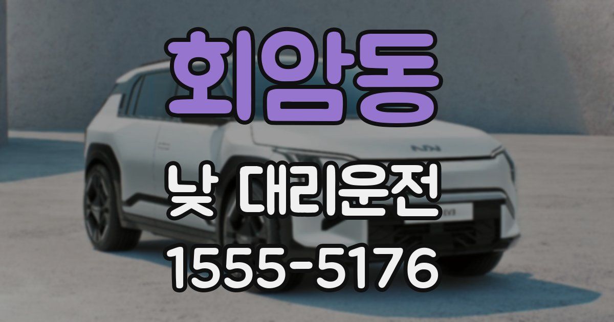 회암동 낮 대리운전