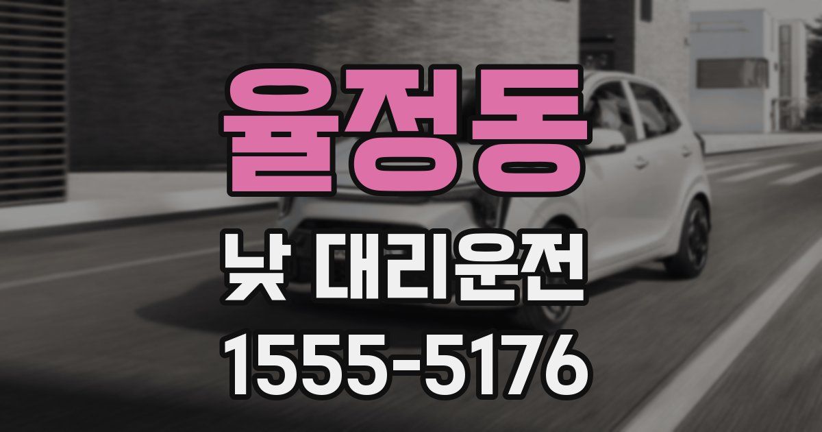 율정동 낮 대리운전