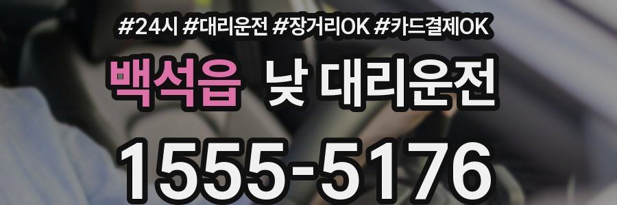 백석읍 낮 대리운전