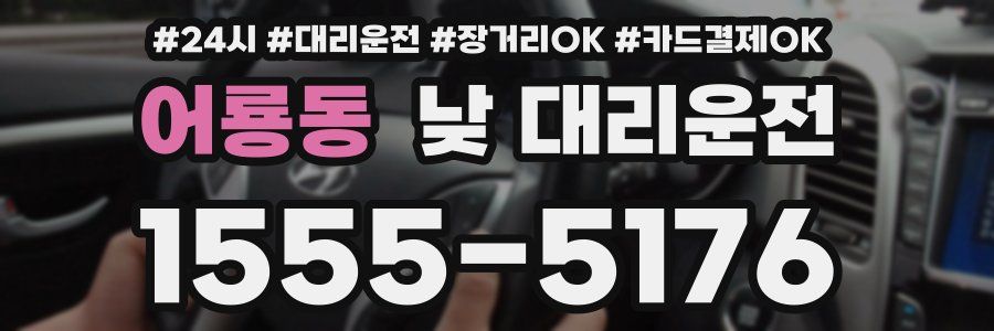 어룡동 낮 대리운전