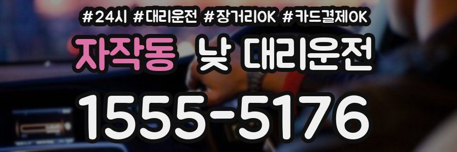 자작동 낮 대리운전