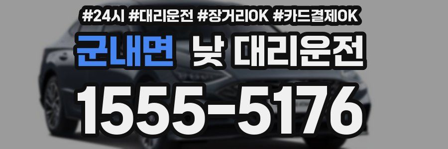 군내면 낮 대리운전