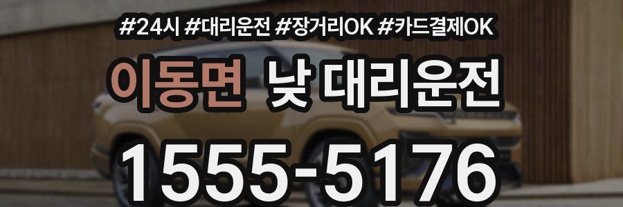이동면 낮 대리운전