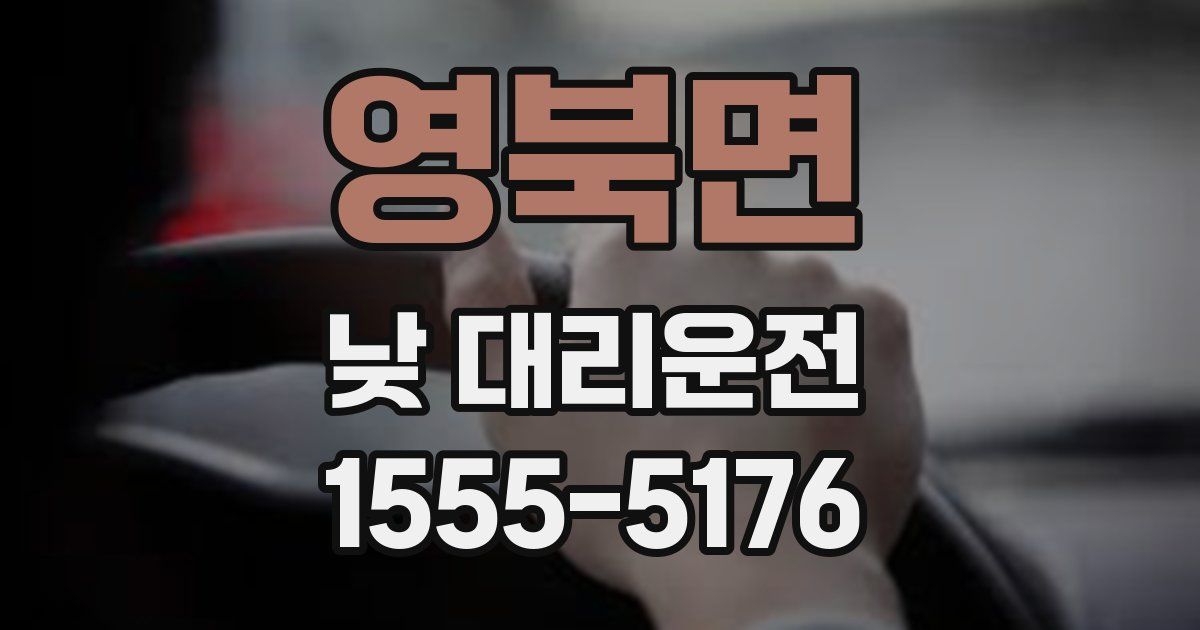 영북면 낮 대리운전