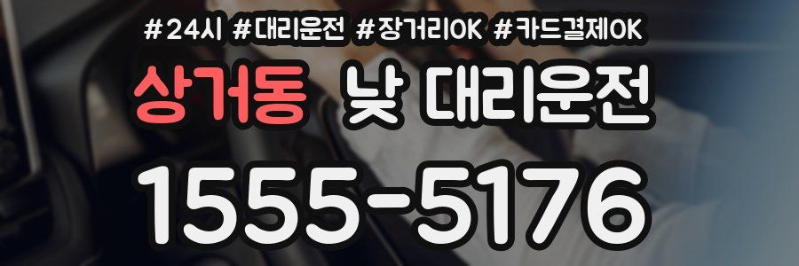 상거동 낮 대리운전