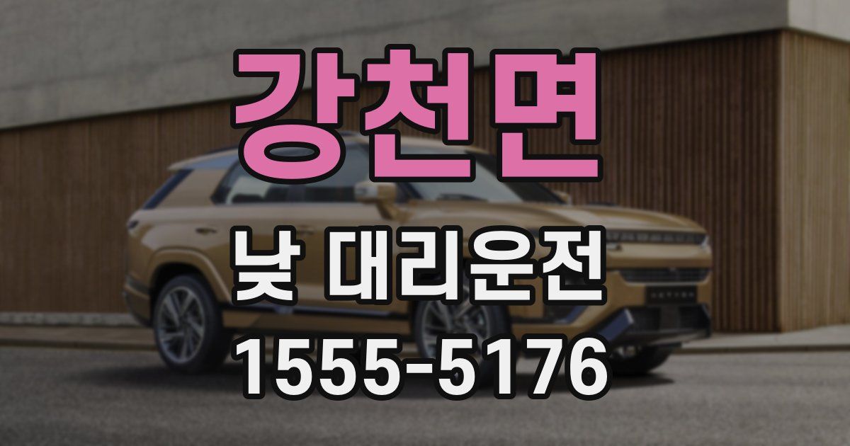 강천면 낮 대리운전