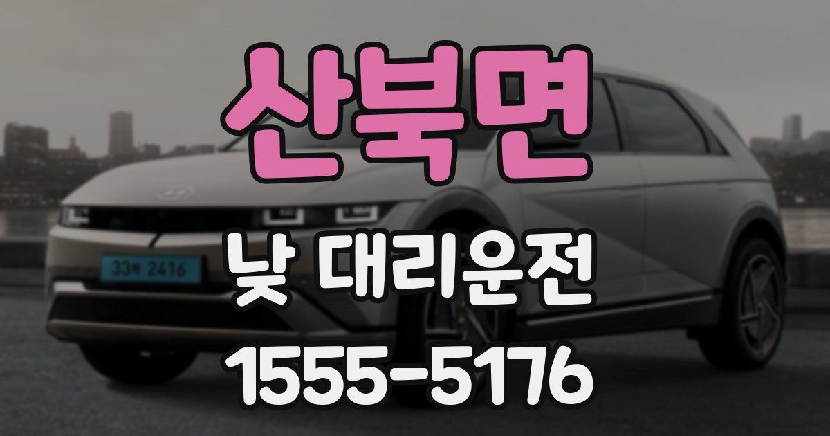 산북면 낮 대리운전