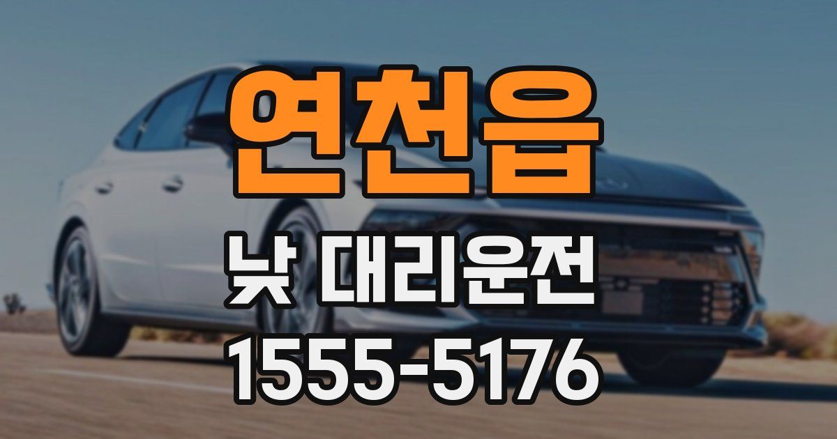 연천읍 낮 대리운전