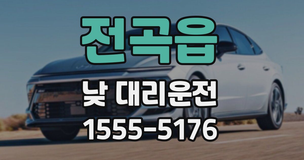 전곡읍 낮 대리운전