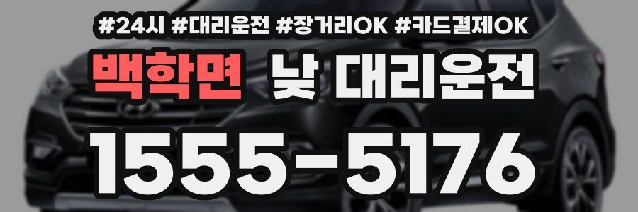 백학면 낮 대리운전