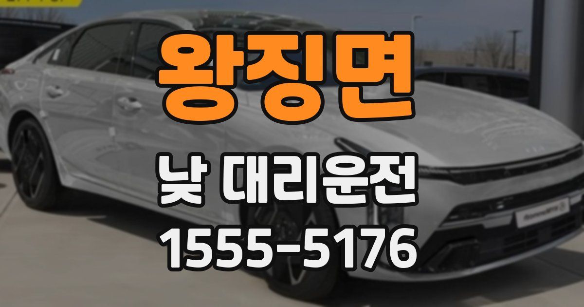 왕징면 낮 대리운전