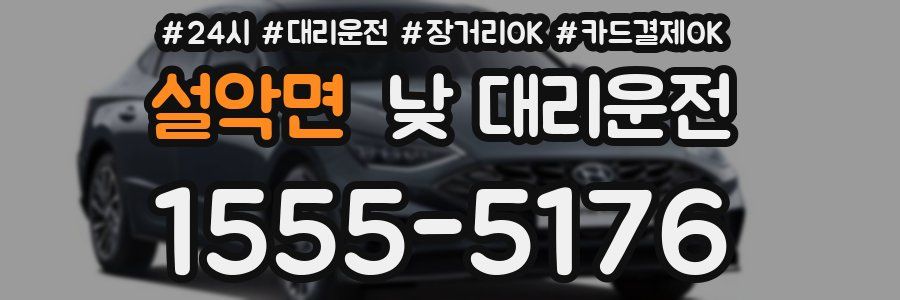 설악면 낮 대리운전