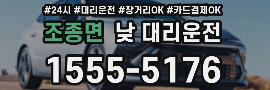 조종면 낮 대리운전