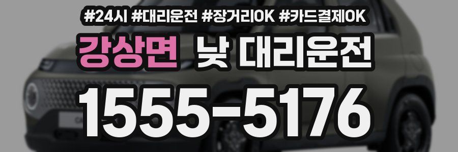 강상면 낮 대리운전